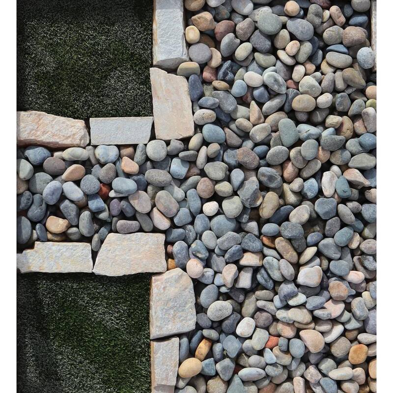 0.90 cu. ft. 75 lbs. 1 in. to 3 in. Medium Mixed Mexican Beach Pebble 40-Bag Contractor Pallet